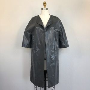 Marni oversized metallic open coat